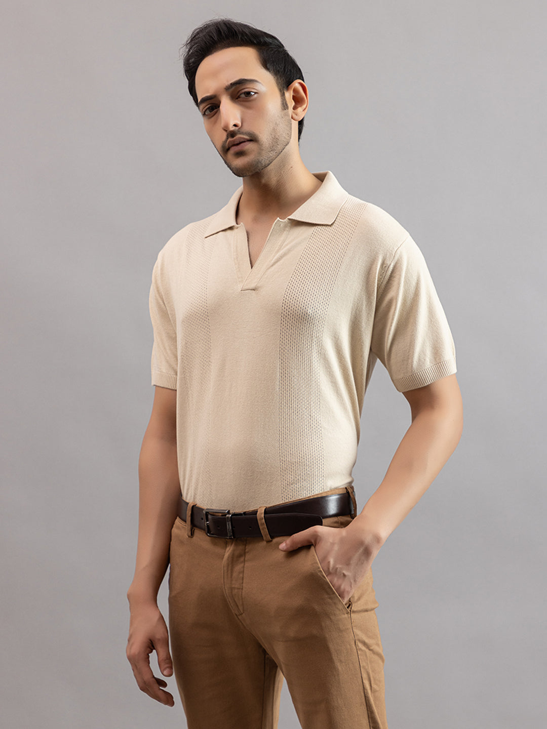 COTTON FINE KNIT RAGLAN REGULAR FIT POLO