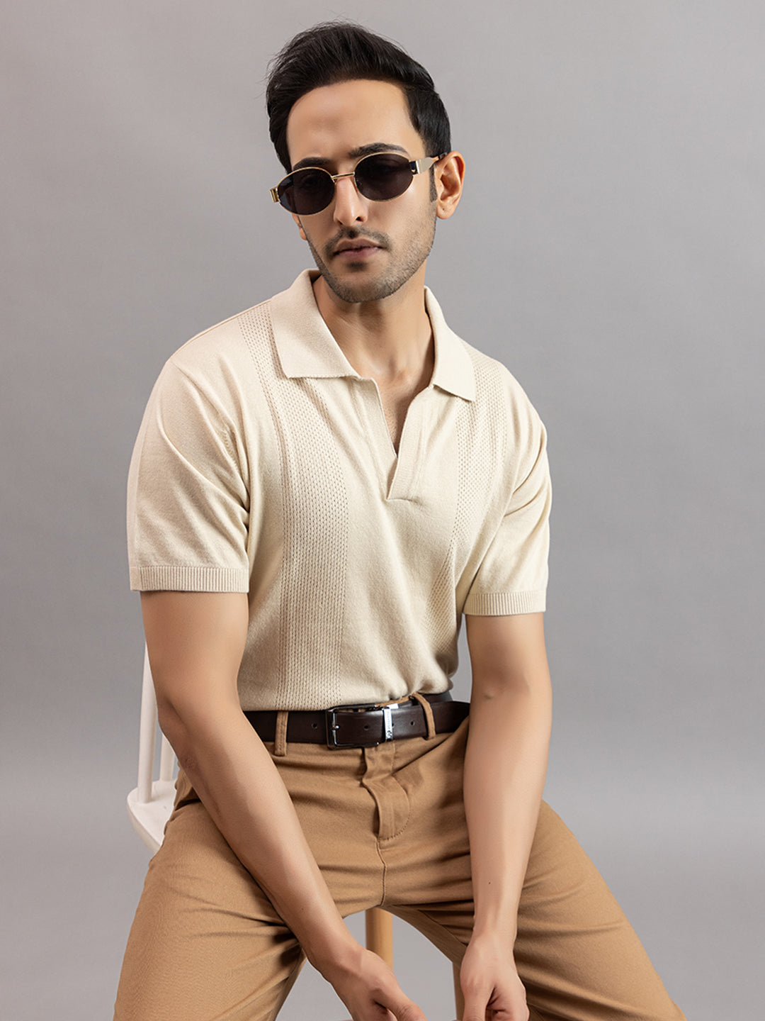 COTTON FINE KNIT RAGLAN REGULAR FIT POLO
