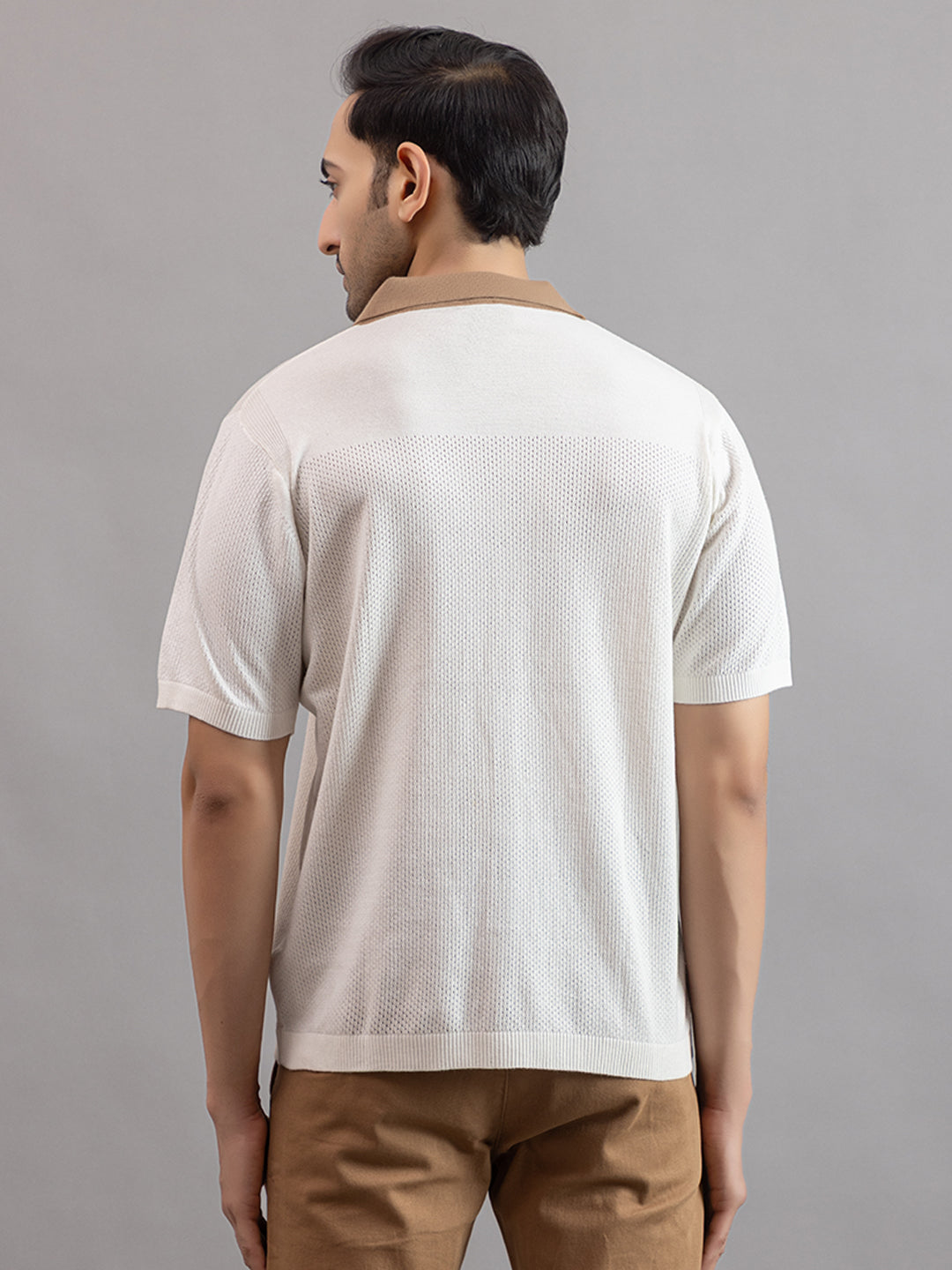 RELAXED REVERSE KNIT SHIRT