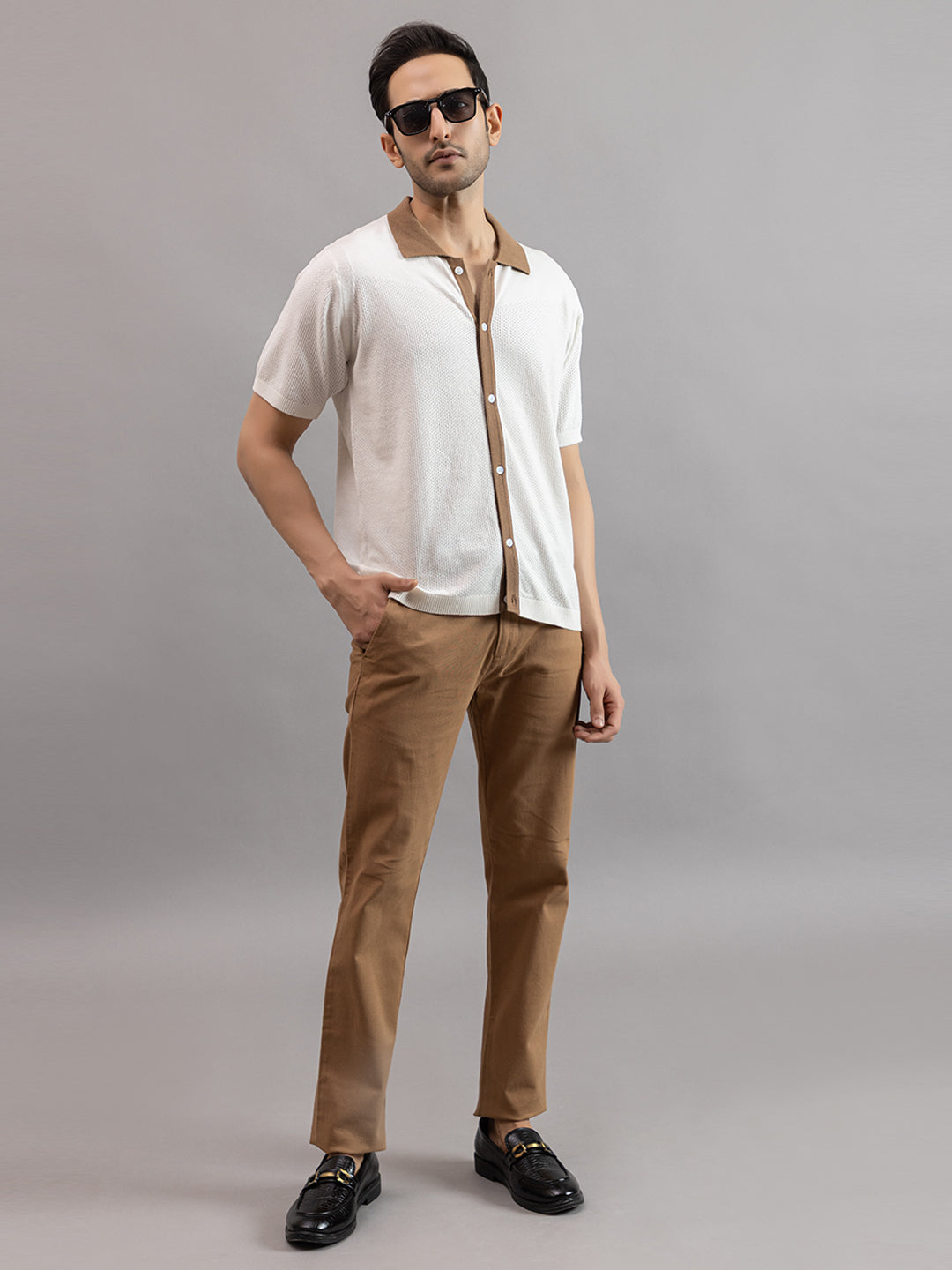 RELAXED REVERSE KNIT SHIRT