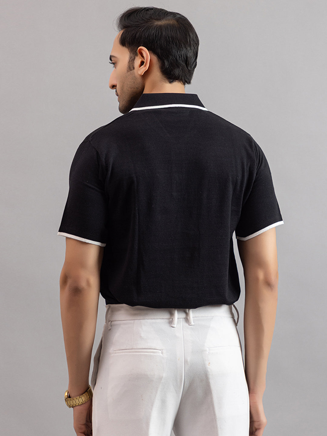 EXCLUSIVE FINEST RAGLAN SELF KNIT POLO