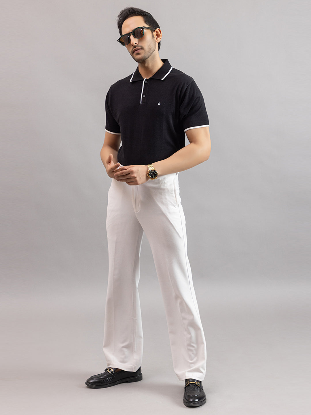 EXCLUSIVE FINEST RAGLAN SELF KNIT POLO