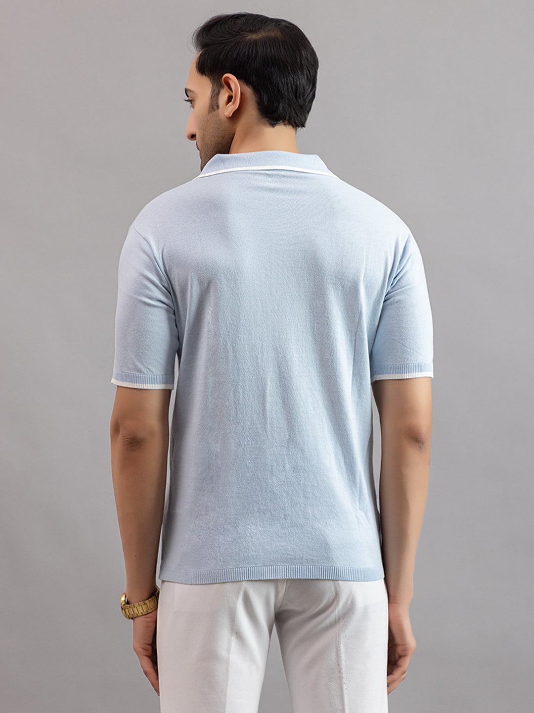 EXCLUSIVE FINEST RAGLAN SELF KNIT POLO