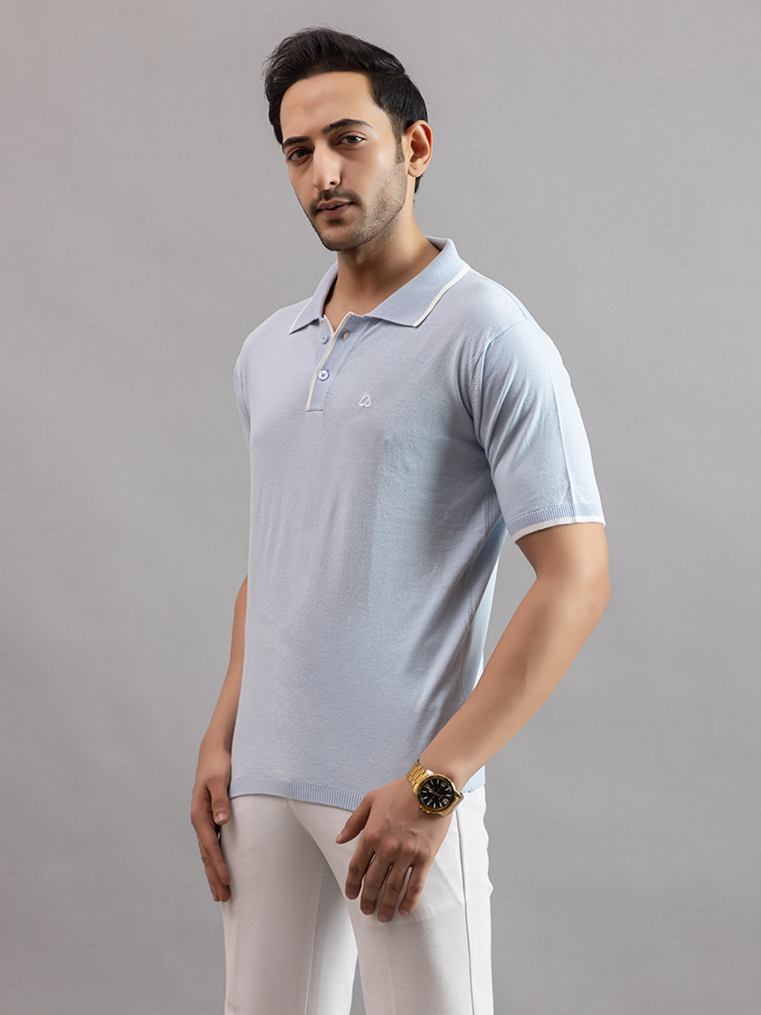 EXCLUSIVE FINEST RAGLAN SELF KNIT POLO