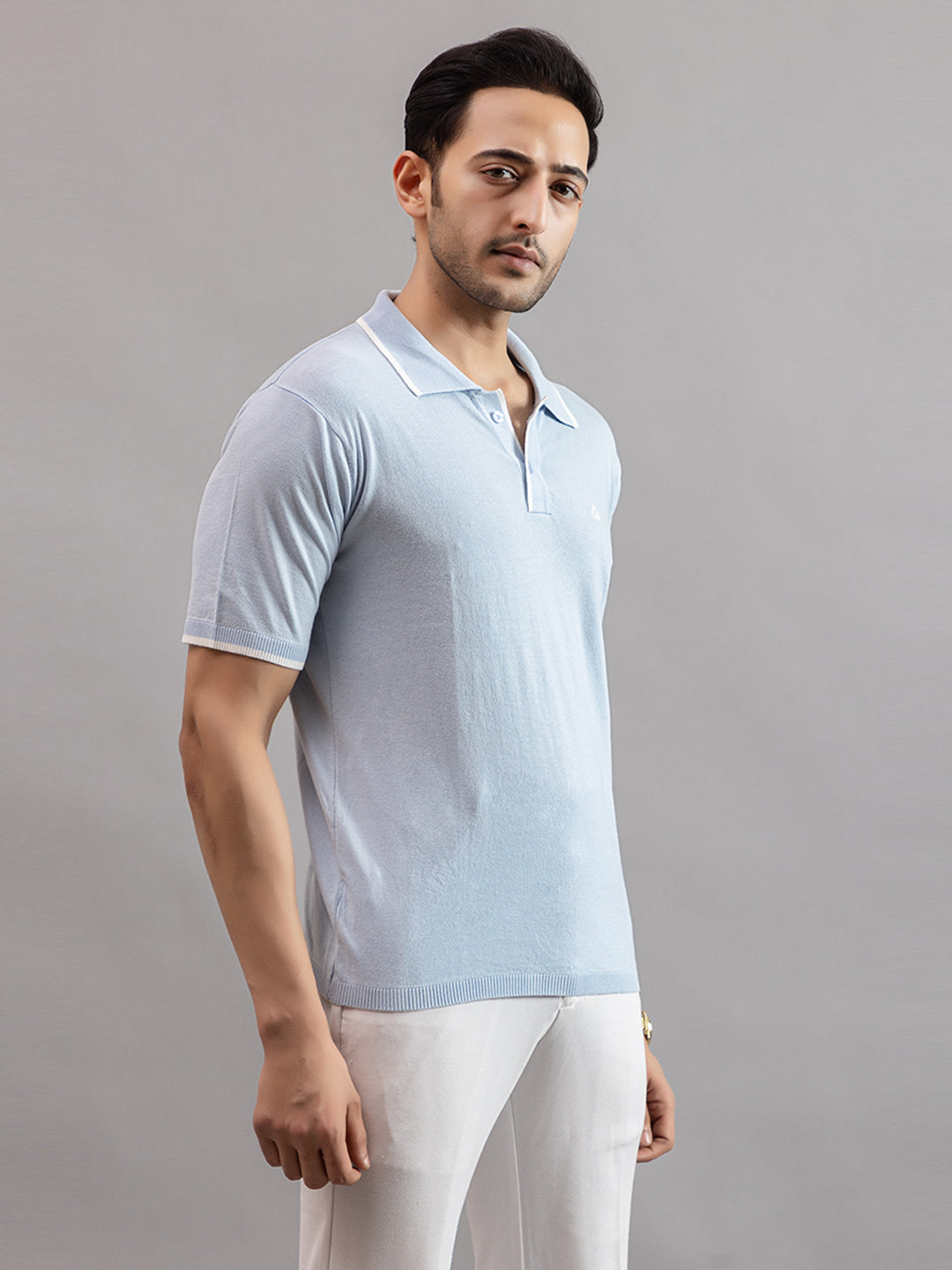 EXCLUSIVE FINEST RAGLAN SELF KNIT POLO