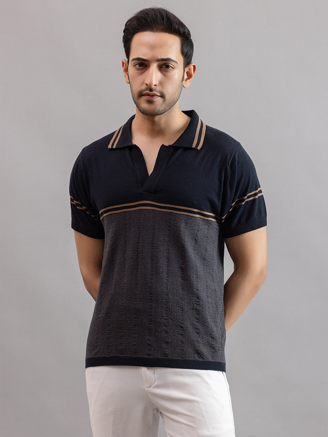 AEDENBURG FLOWED FINE KNIT POLO