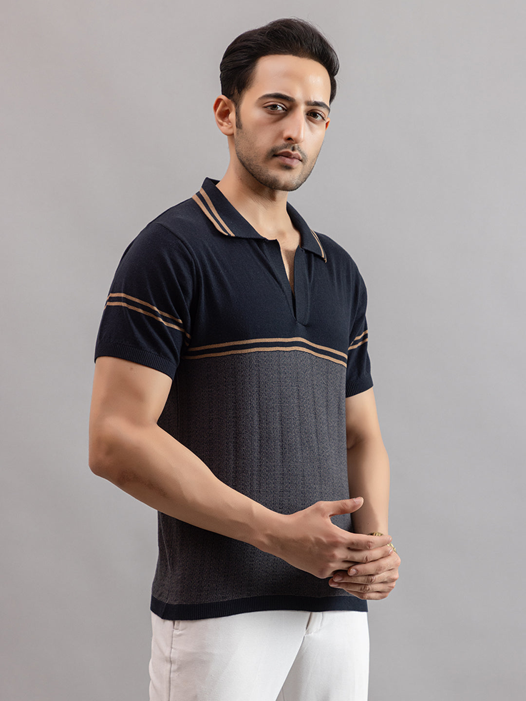 AEDENBURG FLOWED FINE KNIT POLO