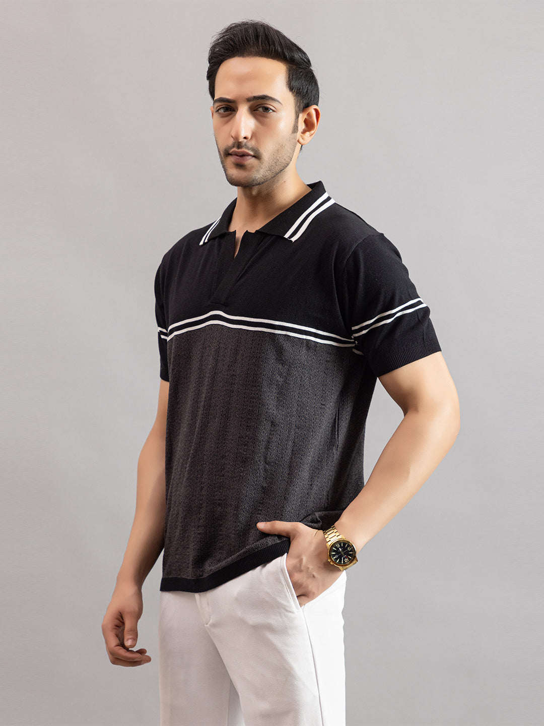 AEDENBURG FLOWED FINE KNIT POLO