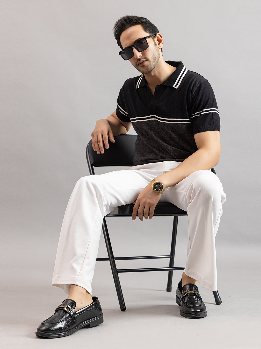 AEDENBURG FLOWED FINE KNIT POLO
