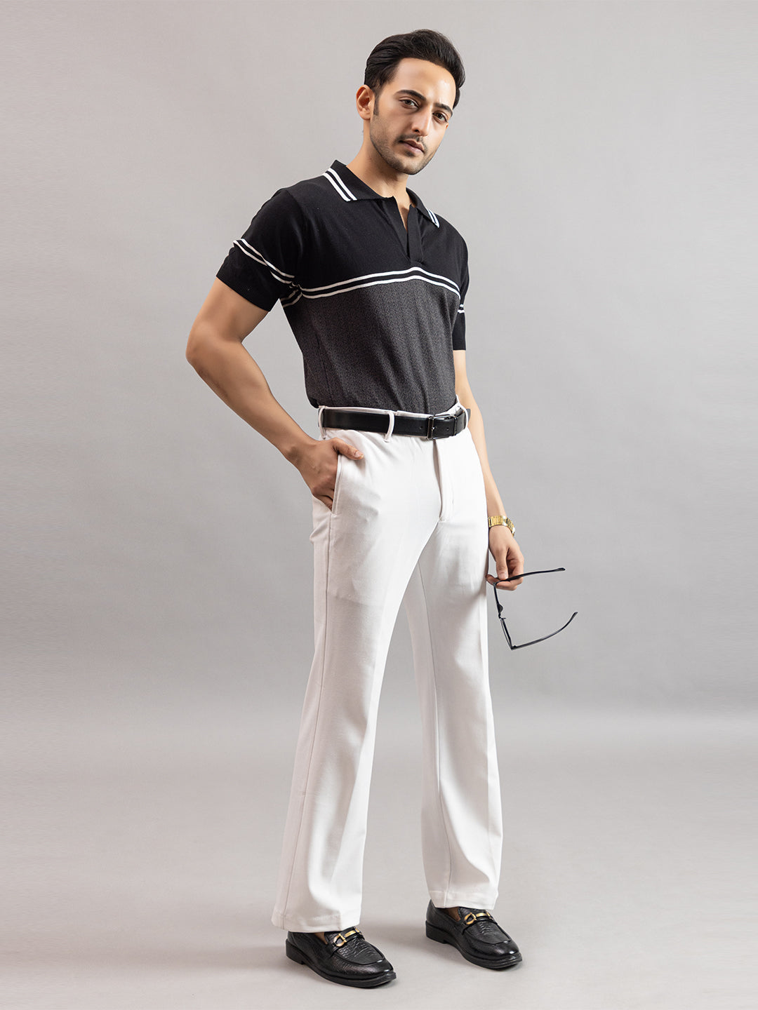 AEDENBURG FLOWED FINE KNIT POLO