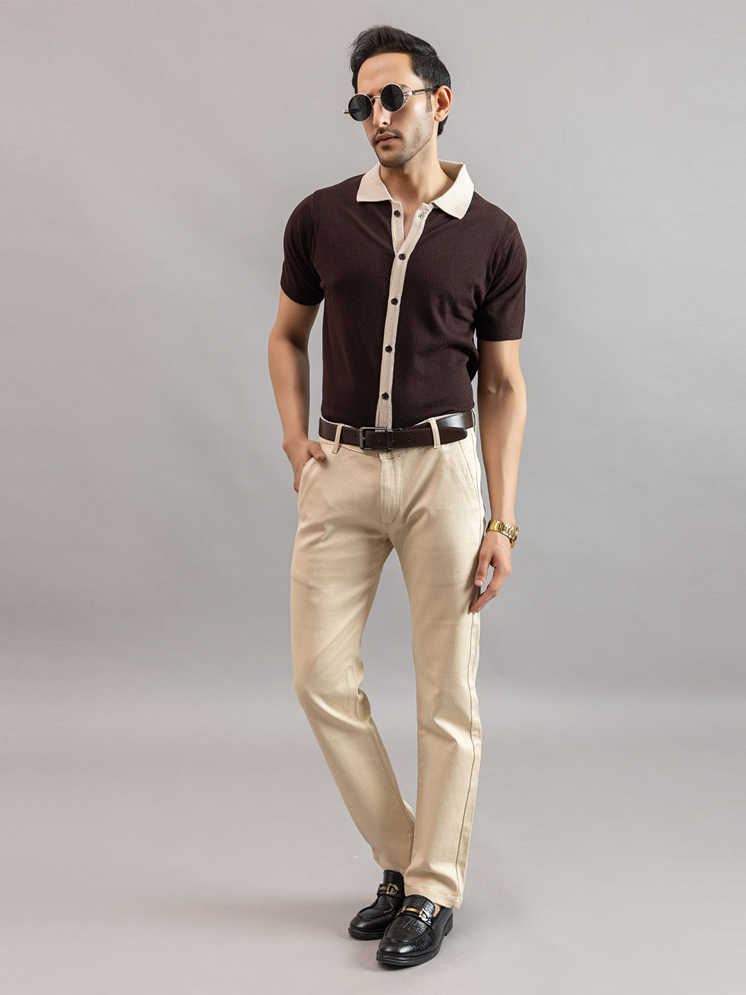 RELAXED REVERSE KNIT SHIRT