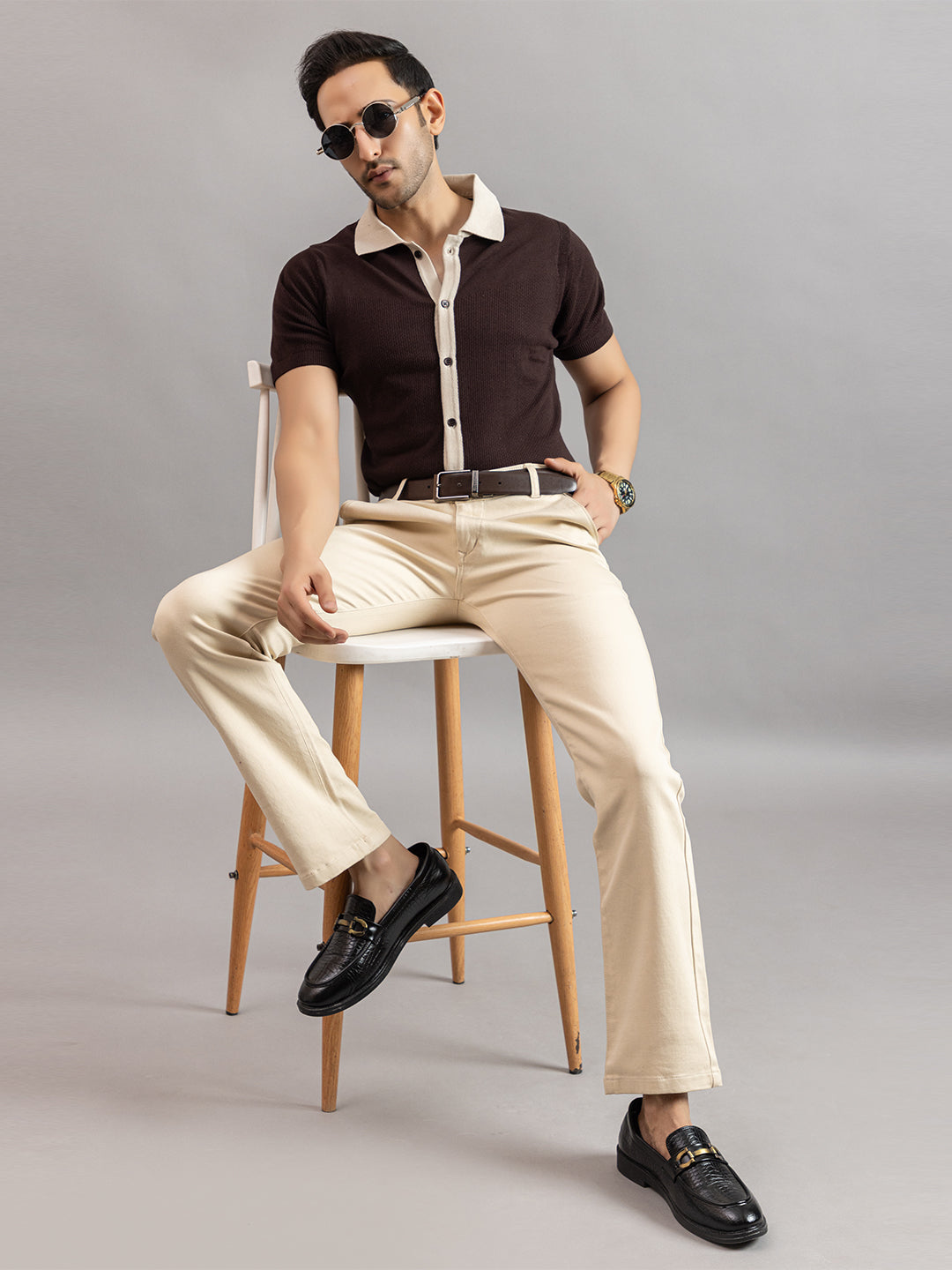 RELAXED REVERSE KNIT SHIRT