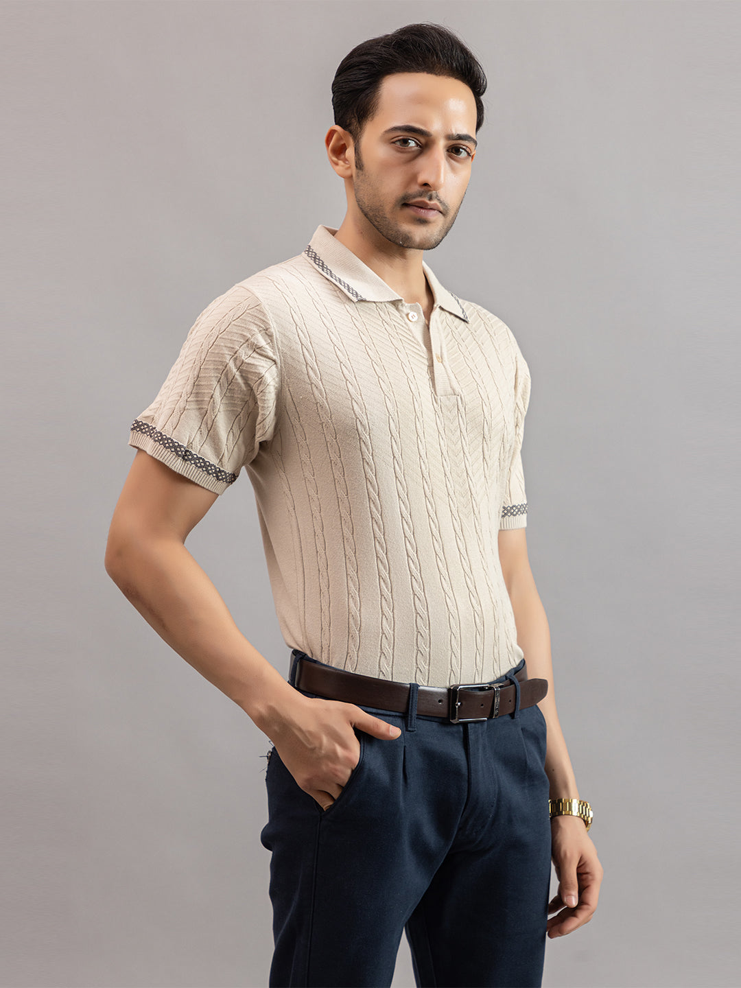 AEDENBURG KNIT POLO T.SHIRT