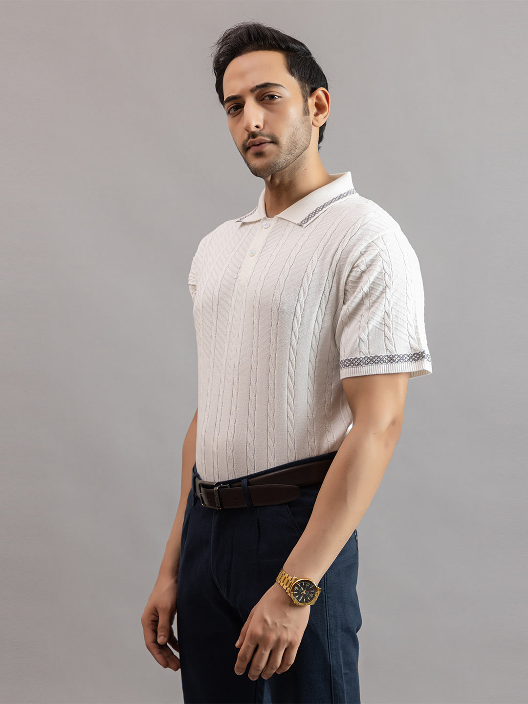 AEDENBURG KNIT POLO T.SHIRT