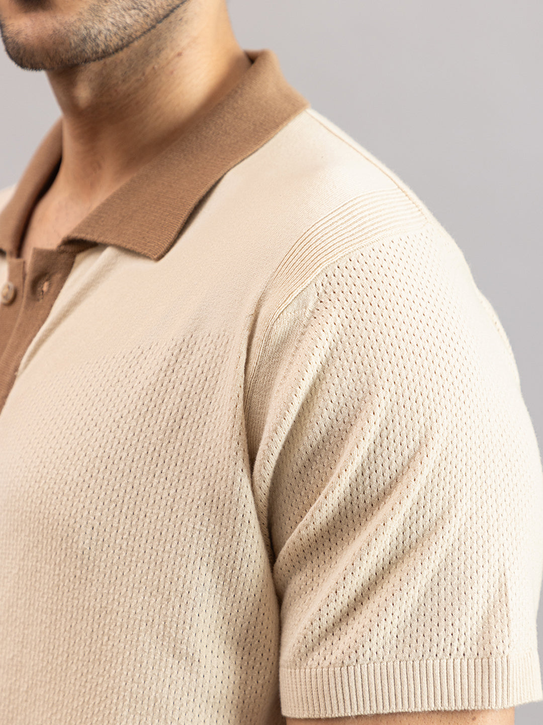RELAXED REVERSE KNIT SHIRT
