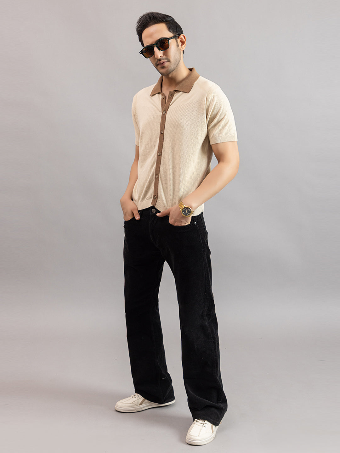 RELAXED REVERSE KNIT SHIRT
