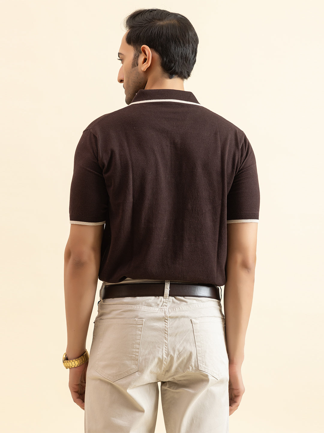 EXCLUSIVE FINEST RAGLAN SELF KNIT POLO