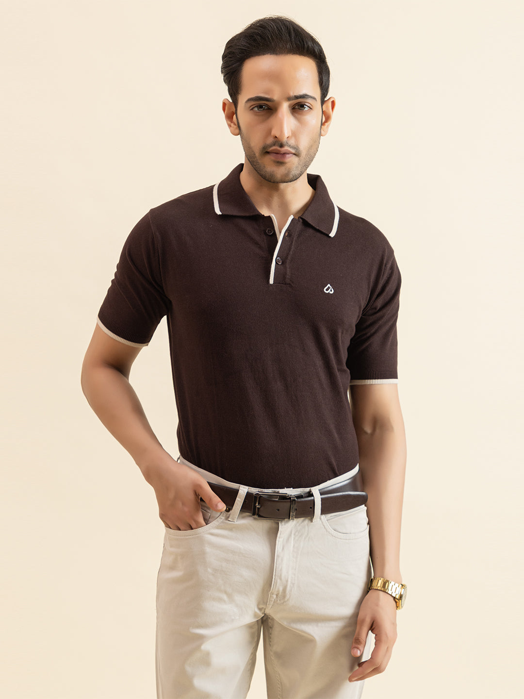 EXCLUSIVE FINEST RAGLAN SELF KNIT POLO