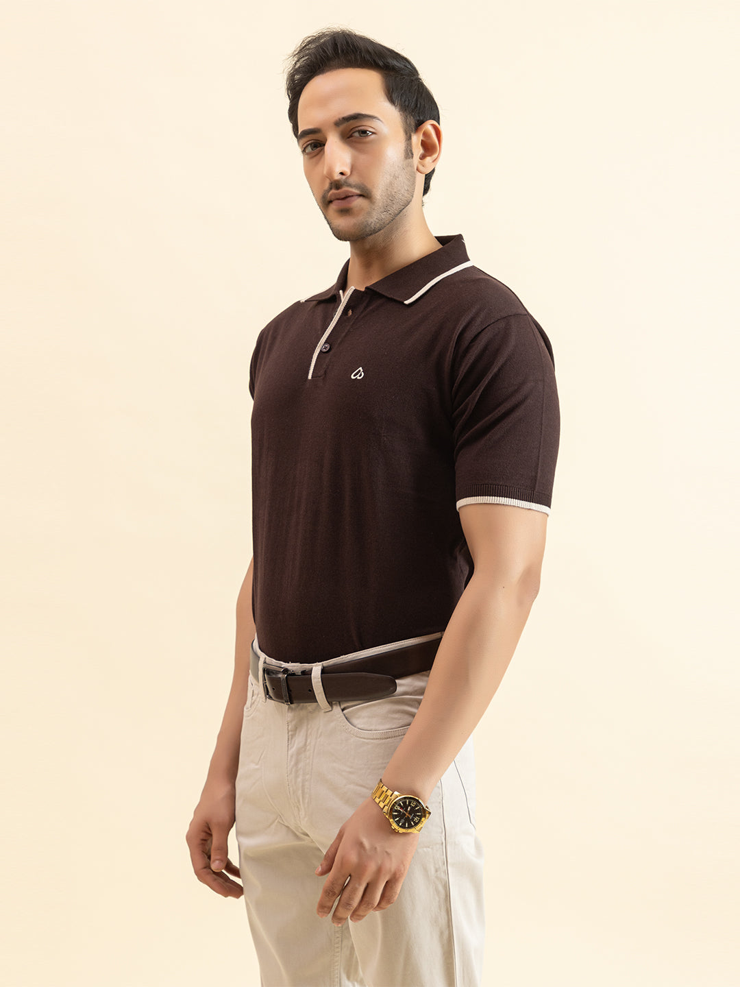 EXCLUSIVE FINEST RAGLAN SELF KNIT POLO