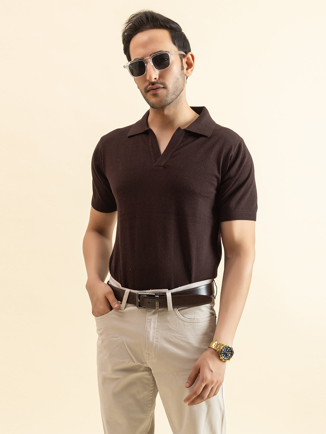 COTTON FINE KNIT RAGLAN REGULAR FIT POLO