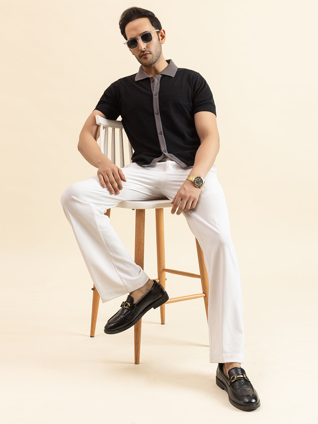 RELAXED REVERSE KNIT SHIRT