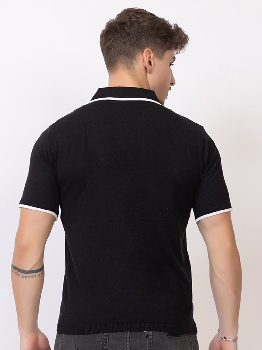 EXCLUSIVE FINEST RAGLAN SELF KNIT POLO