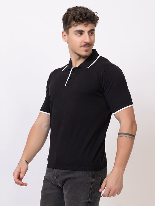 EXCLUSIVE FINEST RAGLAN SELF KNIT POLO