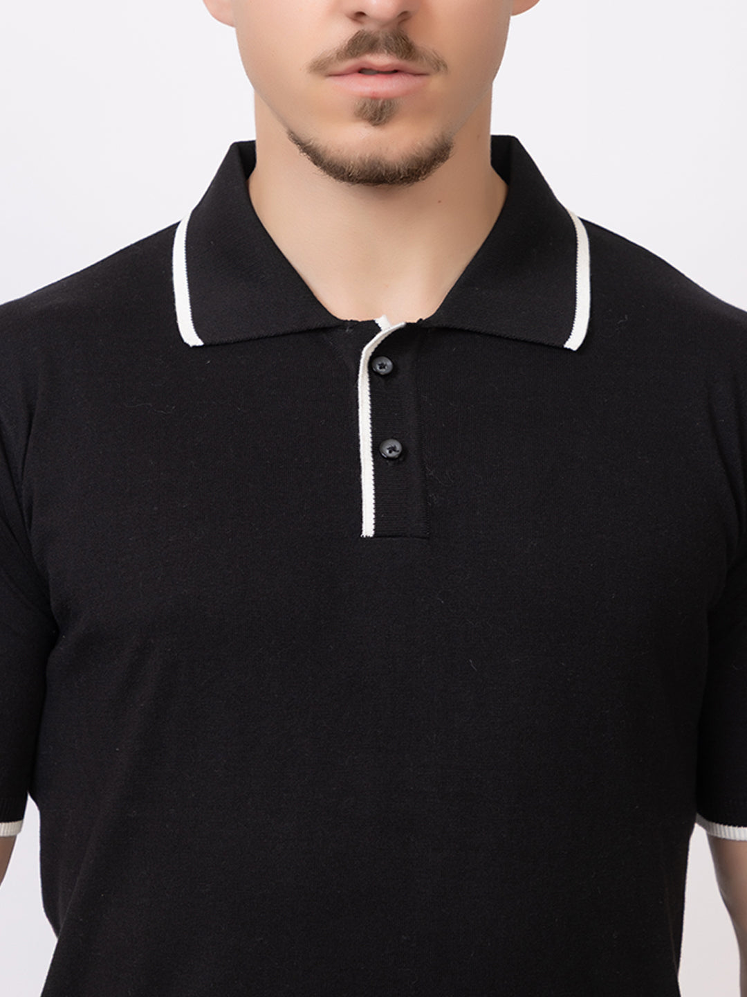 EXCLUSIVE FINEST RAGLAN SELF KNIT POLO