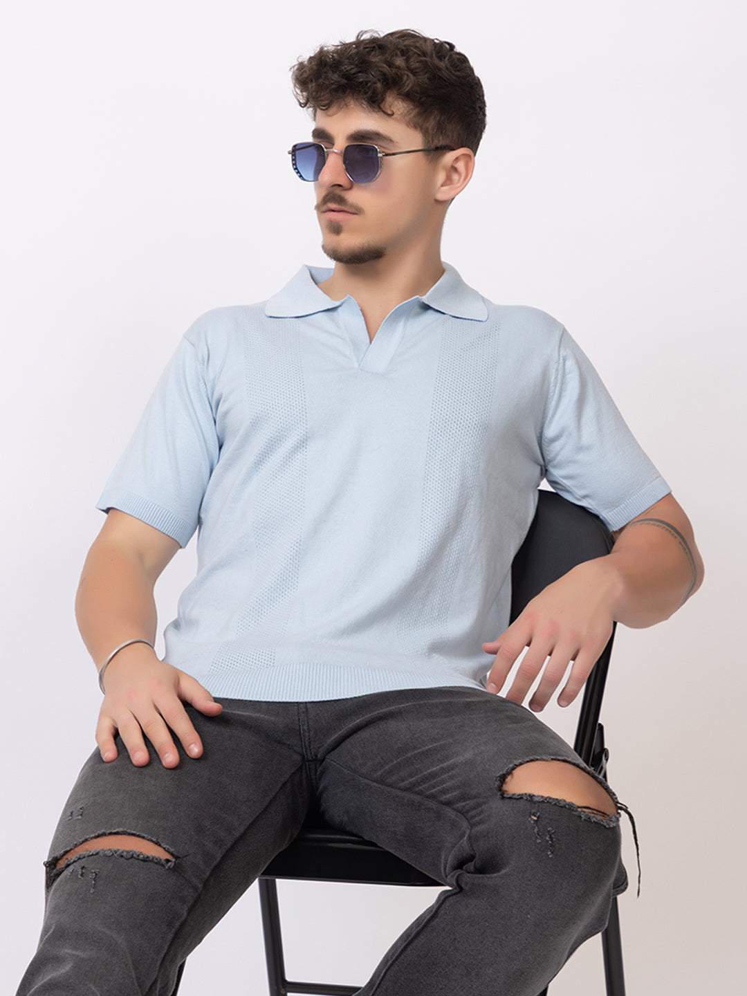 COTTON FINE KNIT RAGLAN REGULAR FIT POLO