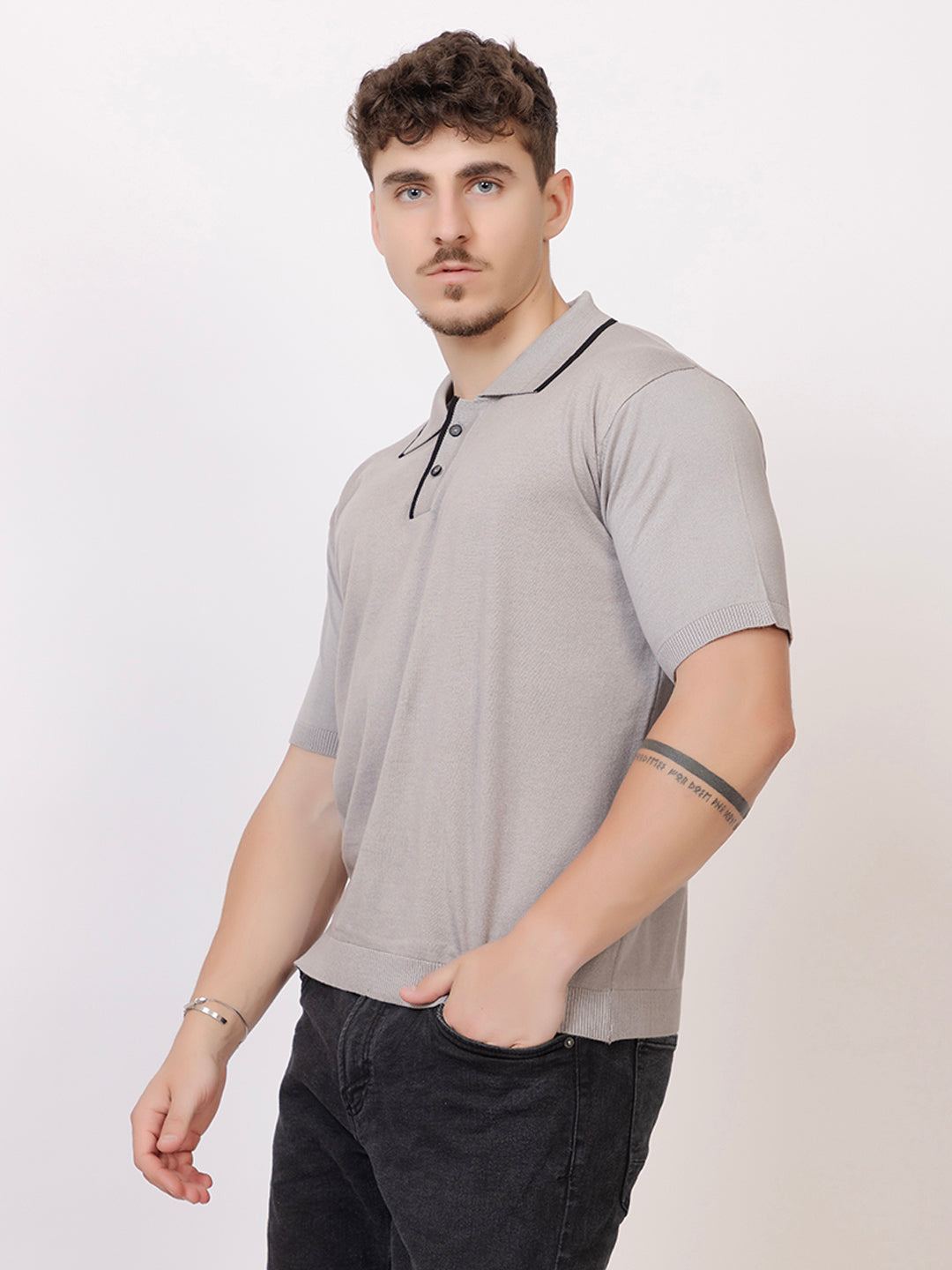 EXCLUSIVE FINEST RAGLAN SELF KNIT POLO