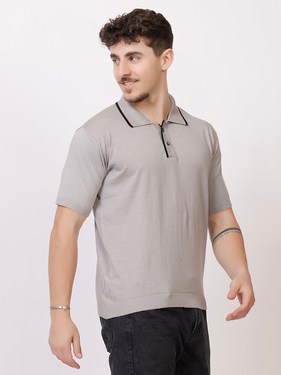 EXCLUSIVE FINEST RAGLAN SELF KNIT POLO