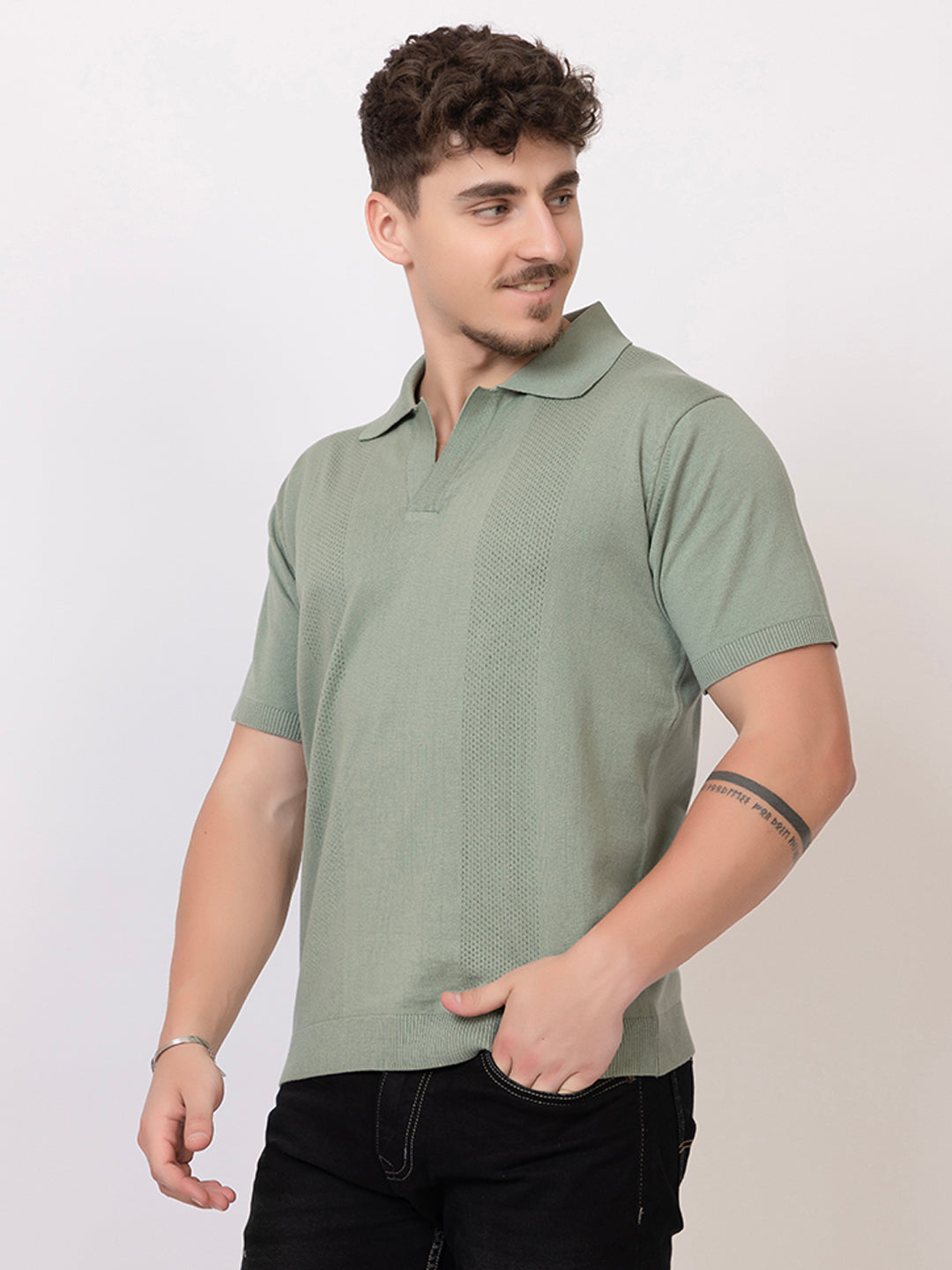 COTTON FINE KNIT RAGLAN REGULAR FIT POLO
