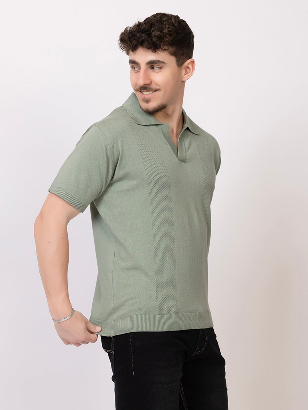 COTTON FINE KNIT RAGLAN REGULAR FIT POLO