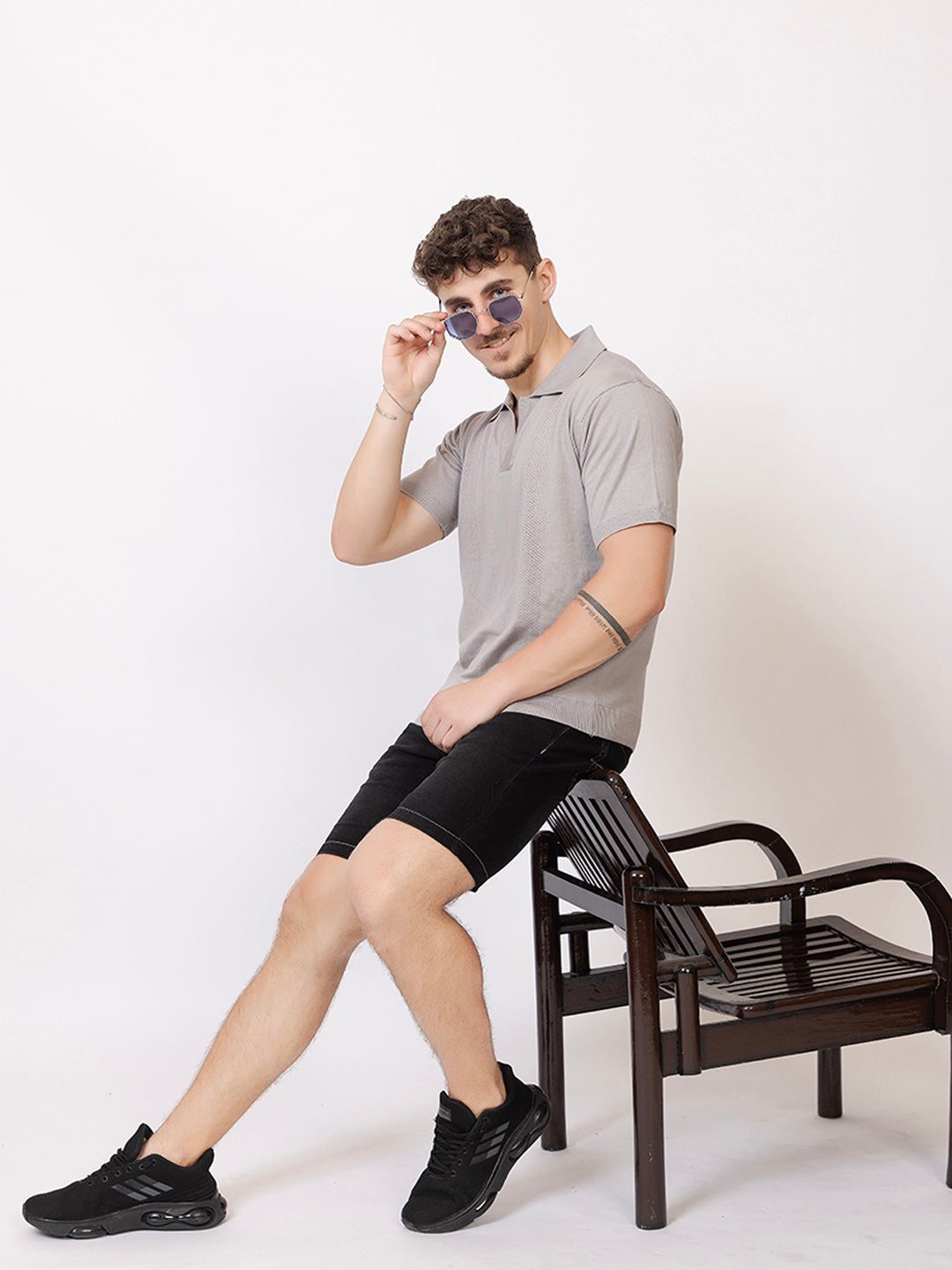 COTTON FINE KNIT RAGLAN REGULAR FIT POLO