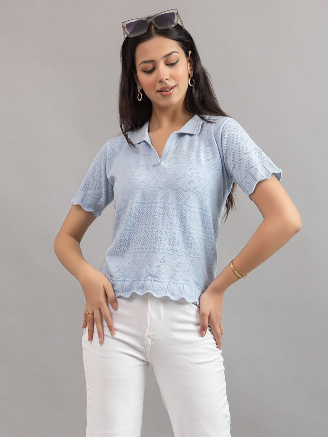 AEDENBURG BARFOREATED KNIT TOP