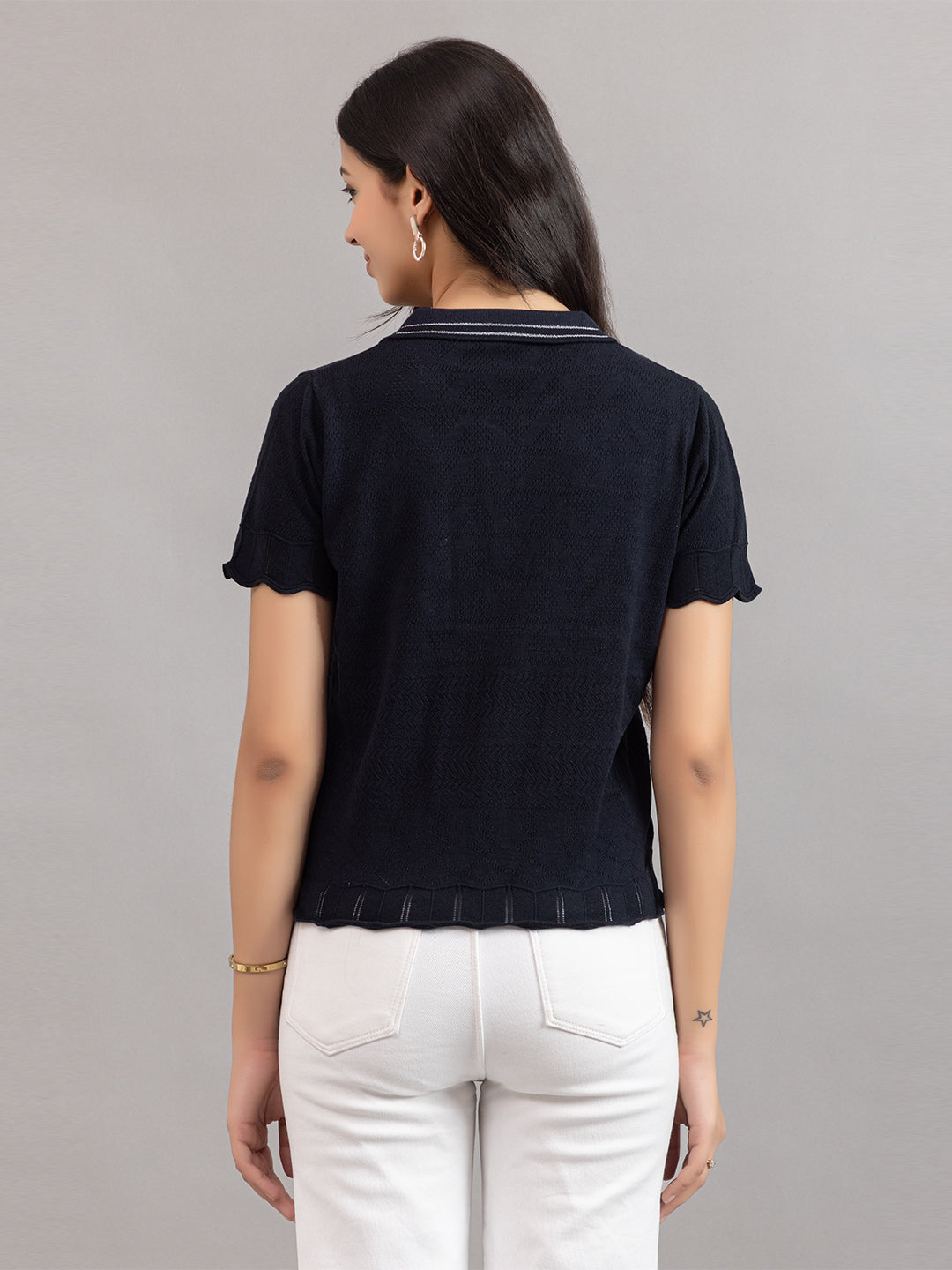 AEDENBURG BARFOREATED KNIT TOP