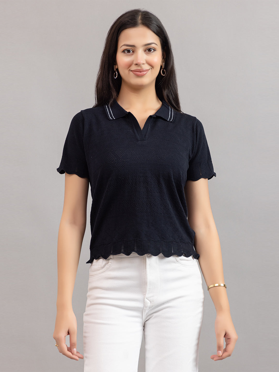 AEDENBURG BARFOREATED KNIT TOP