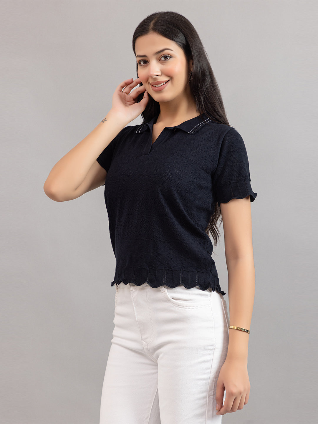 AEDENBURG BARFOREATED KNIT TOP