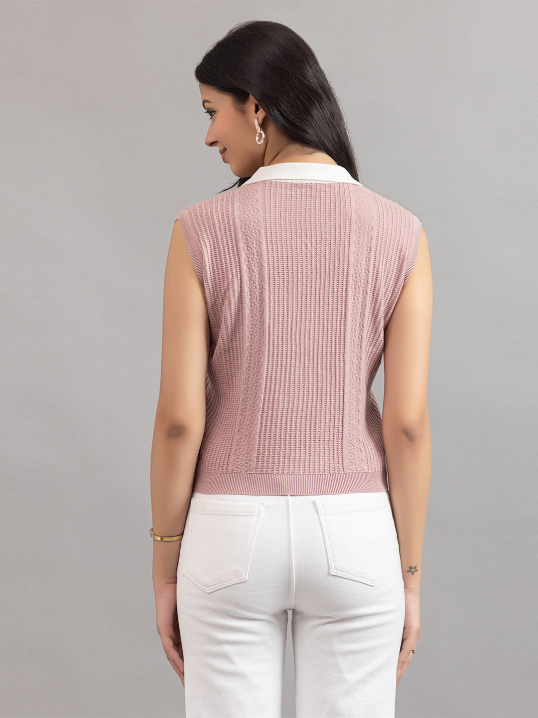 AEDENBURG V NECK POLO TOP