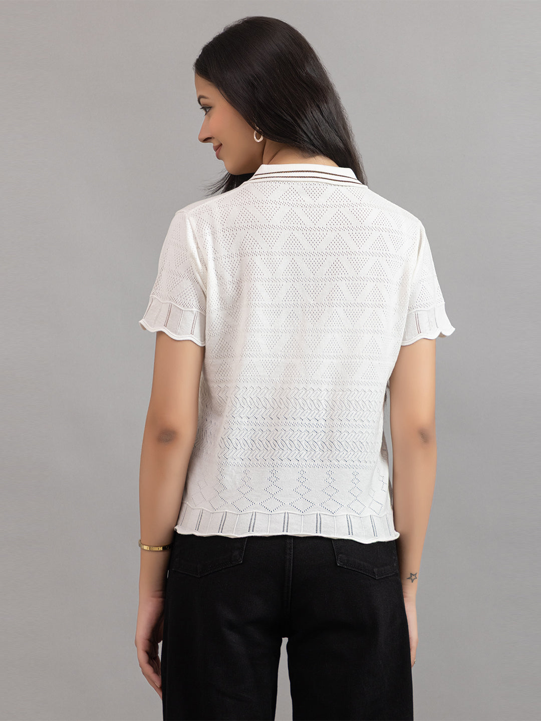 AEDENBURG BARFOREATED KNIT TOP