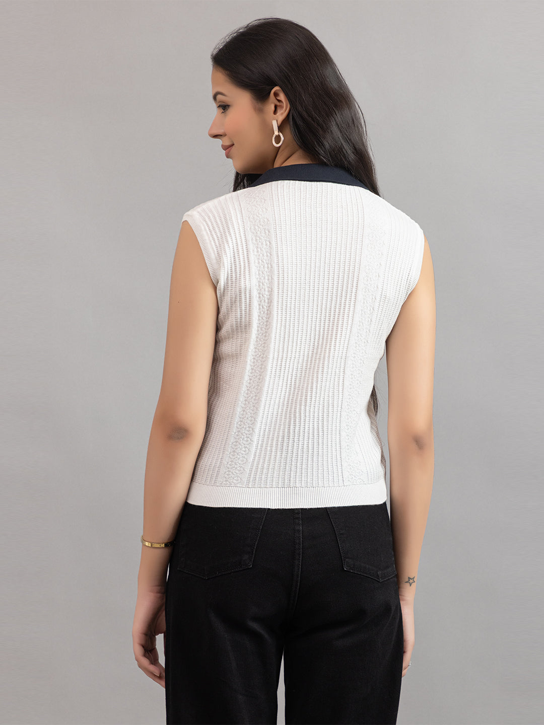 AEDENBURG V NECK POLO TOP