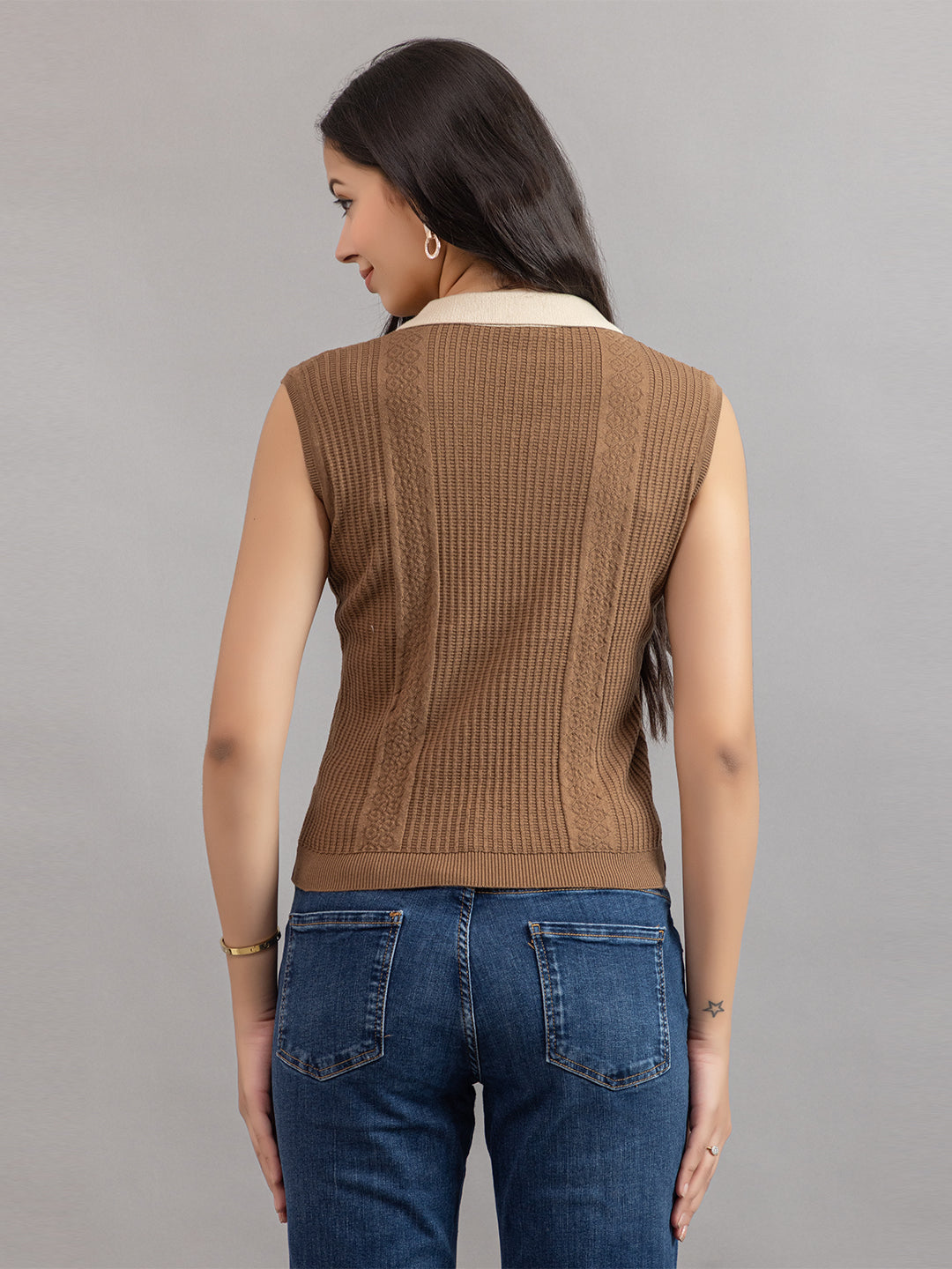 AEDENBURG V NECK POLO TOP