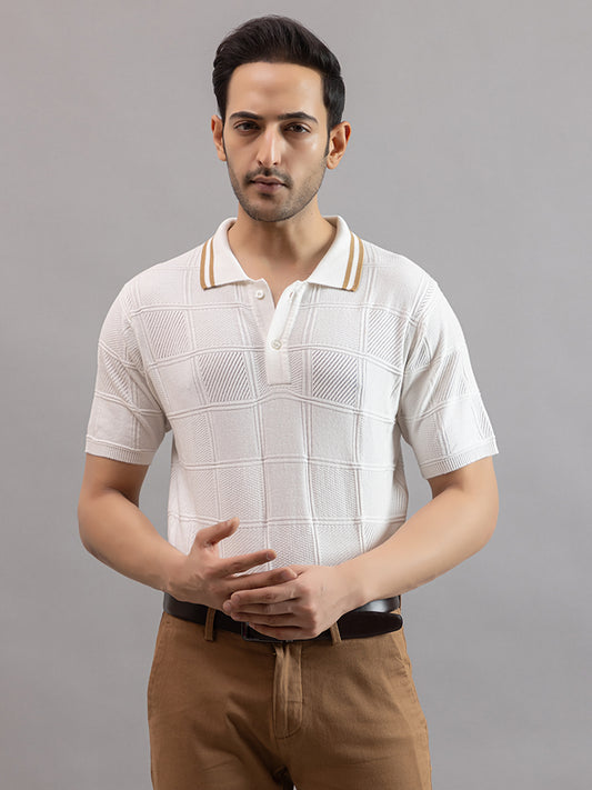 RELAXED REVERSE FINE KNIT POLO
