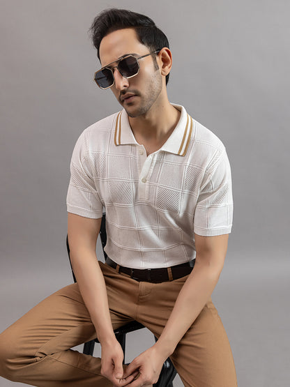 RELAXED REVERSE FINE KNIT POLO