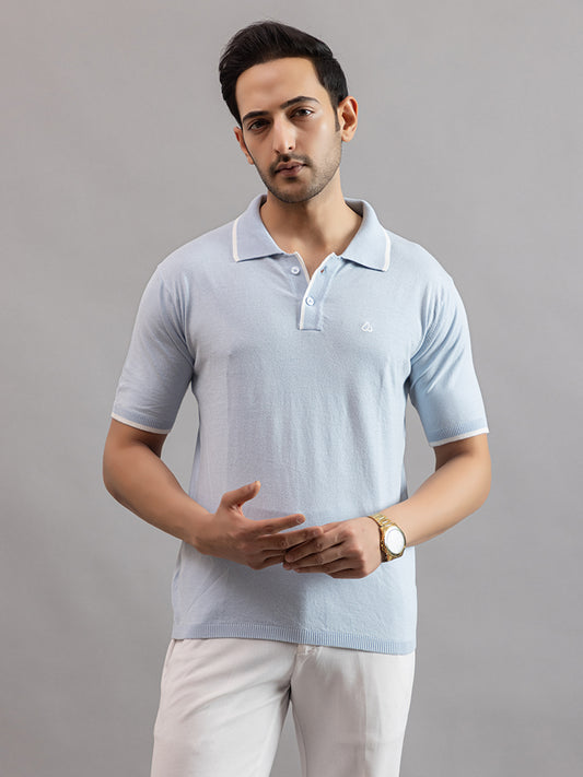 EXCLUSIVE FINEST RAGLAN SELF KNIT POLO