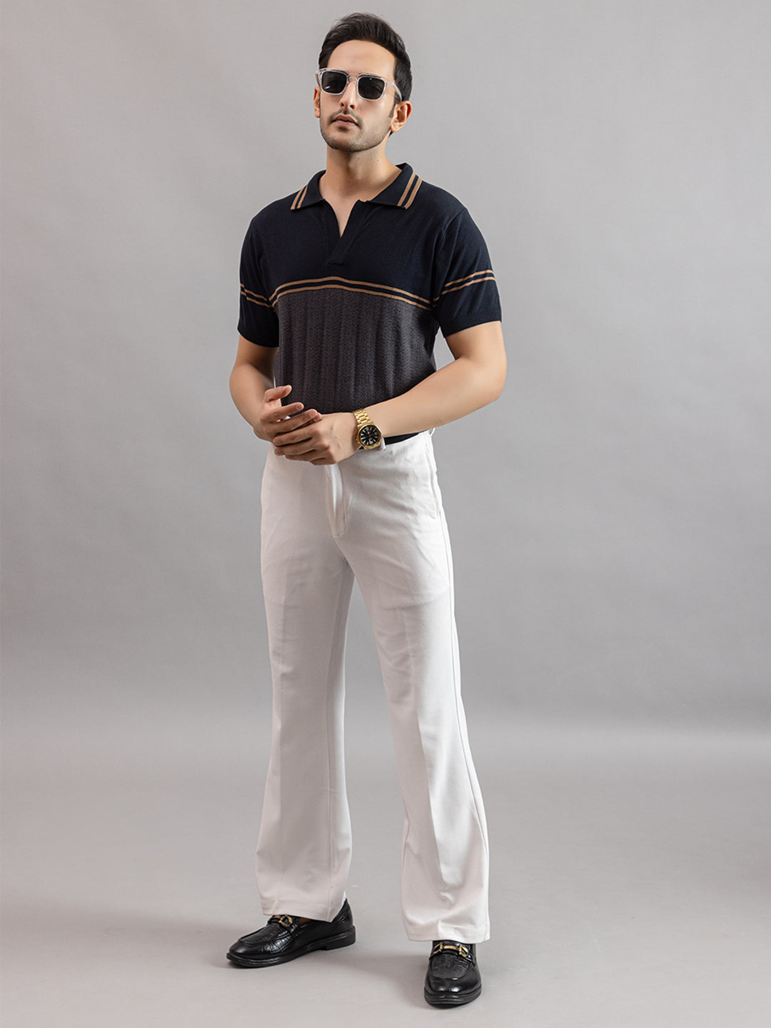 AEDENBURG FLOWED FINE KNIT POLO