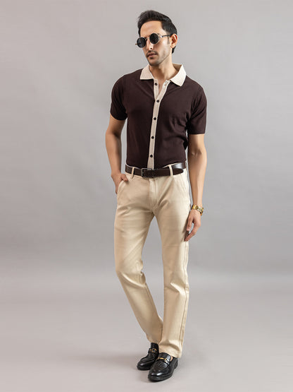 RELAXED REVERSE KNIT SHIRT