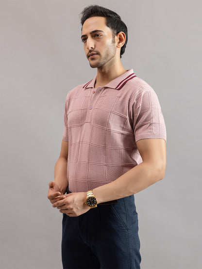 RELAXED REVERSE FINE KNIT POLO