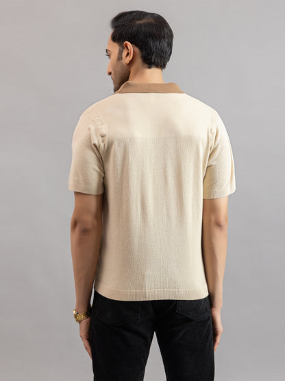 RELAXED REVERSE KNIT SHIRT