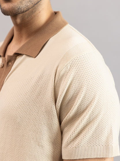 RELAXED REVERSE KNIT SHIRT